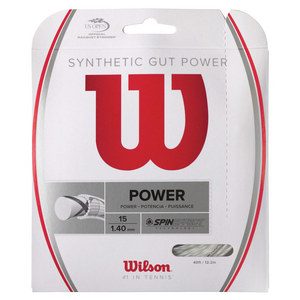 Synthetic Gut Power Tennis String WHITE