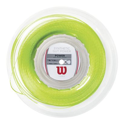 Synthetic Gut Power Tennis String Reel LIME