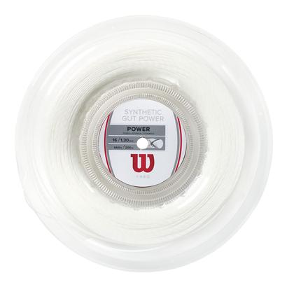 Synthetic Gut Power Tennis String Reel WHITE