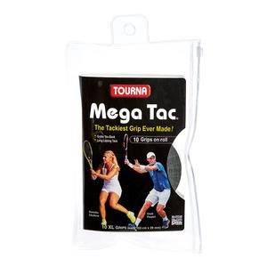 Mega Tac 10 Pack Tennis Overgrip BLACK