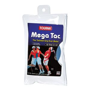 Mega Tac 10 Pack Tennis Overgrip BLUE