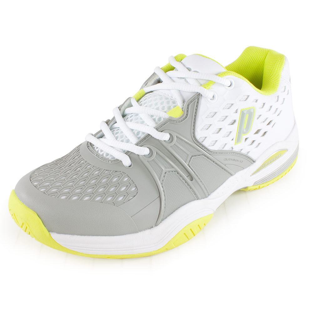 Women`s Warrior Tennis Shoes White and Gray