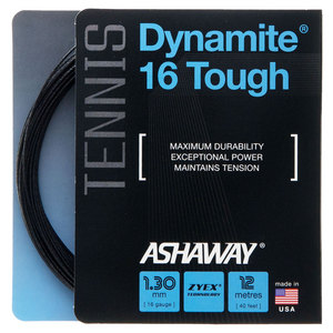 Dynamite 16G Tough Tennis String Black