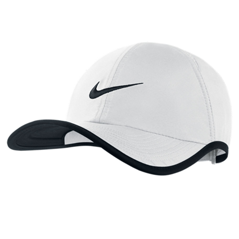 Nike Men’s Featherlight Tennis Cap 100_white/black – Tennis Express | Viyo