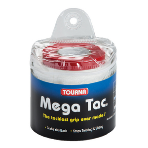 Mega Tac 30 Pack Tennis Grip White