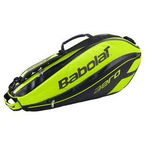 BABOLAT PURE AERO 3 PACK TENNIS BAG BK/YL