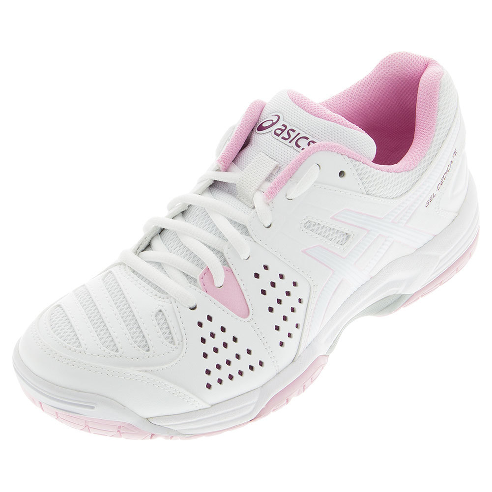 Women`s Gel-Dedicate 4 Tennis Shoes White and Cotton Candy
