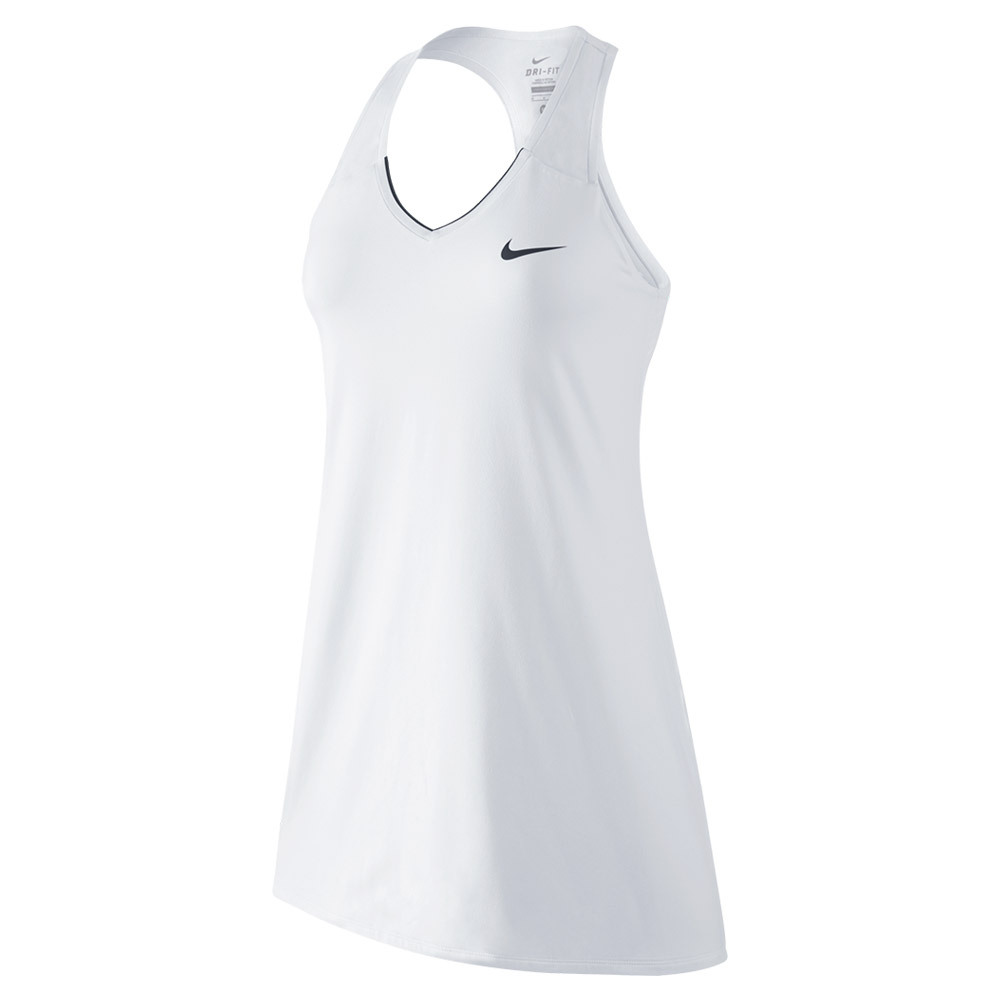 Nike Womens Pure Tennis Dress In White with Nike Tennis Clothes Womens