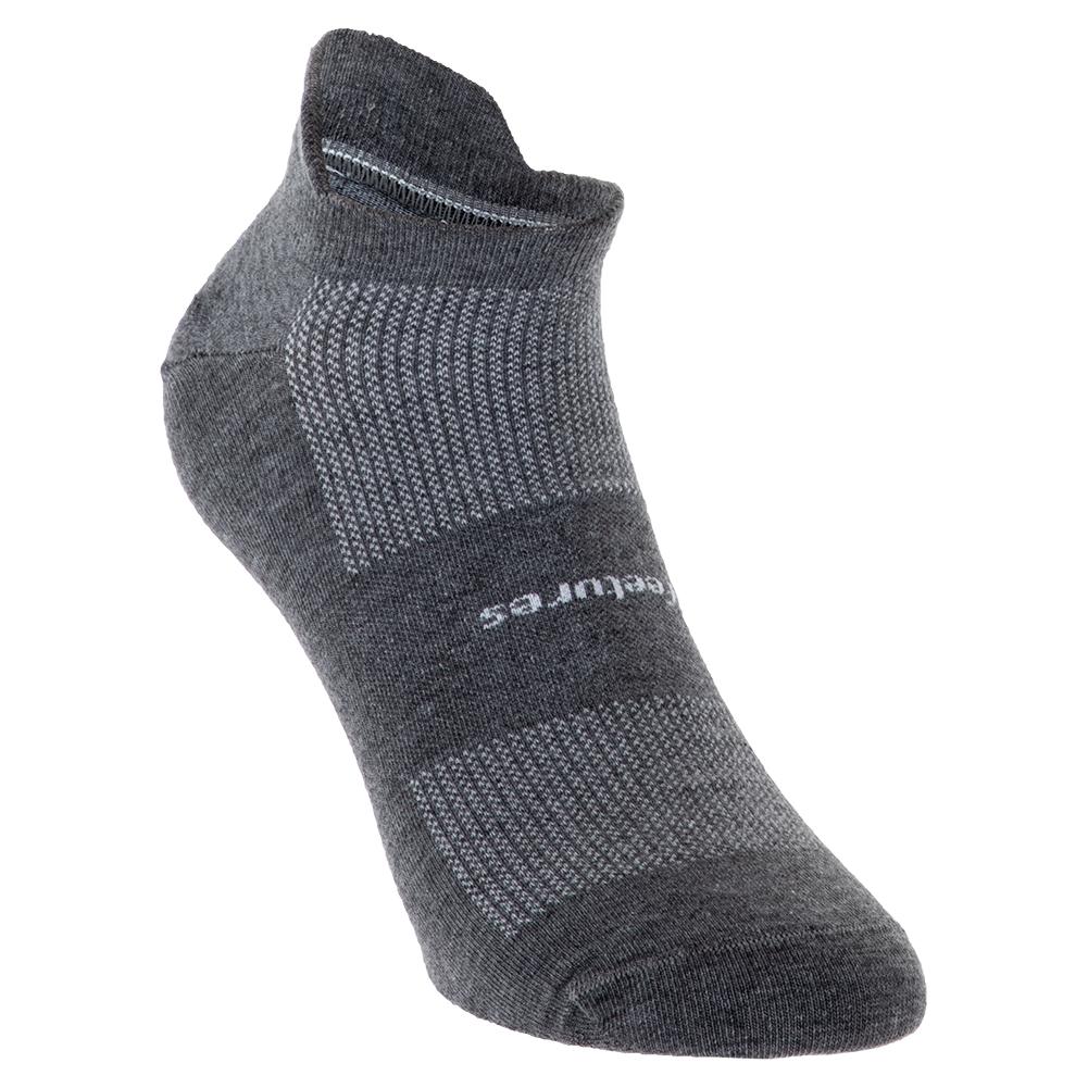 Feetures High Performance Ultra Light No Show Tab Socks Heather Gray