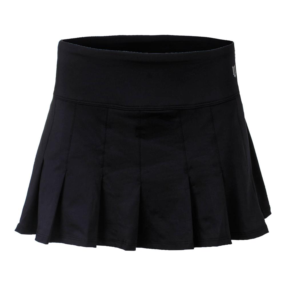 Eleven Women’s Flutter 12 Inch Tennis Skort in Black