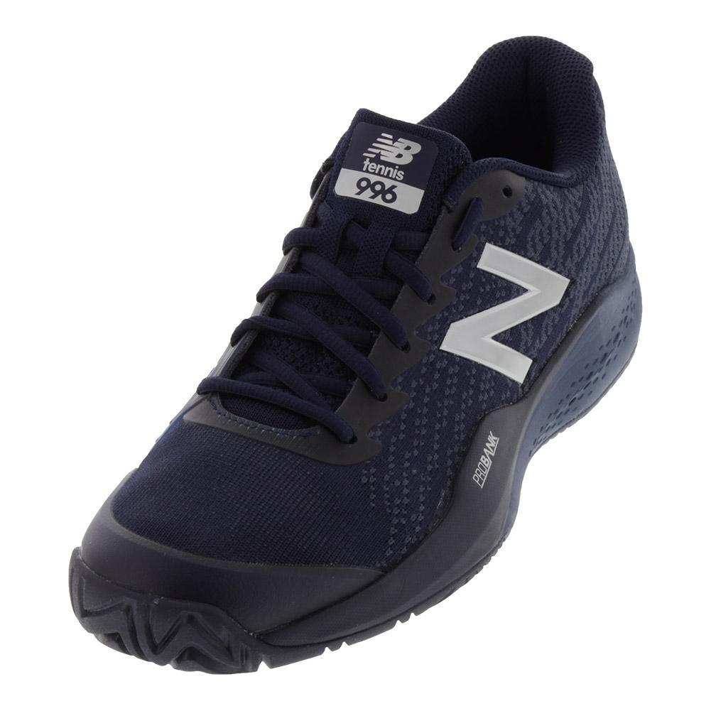New Balance Men’s 996V3 D Width Tennis Shoes in Pigment and Vintage Indigo