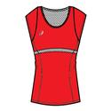 Women`s Spin Slice Capsleeve 2301_RED
