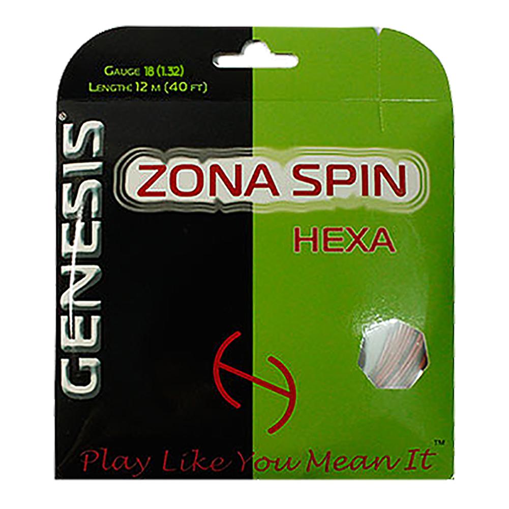  Zona Spin Hexa 16g 1.32 Tennis String Red
