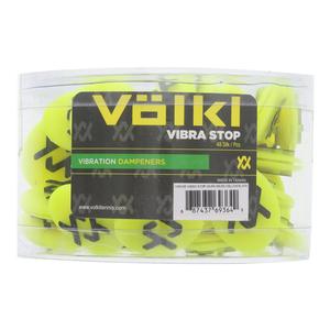 Vibrastops Tennis Dampeners 48 Piece Neon Yellow and Black