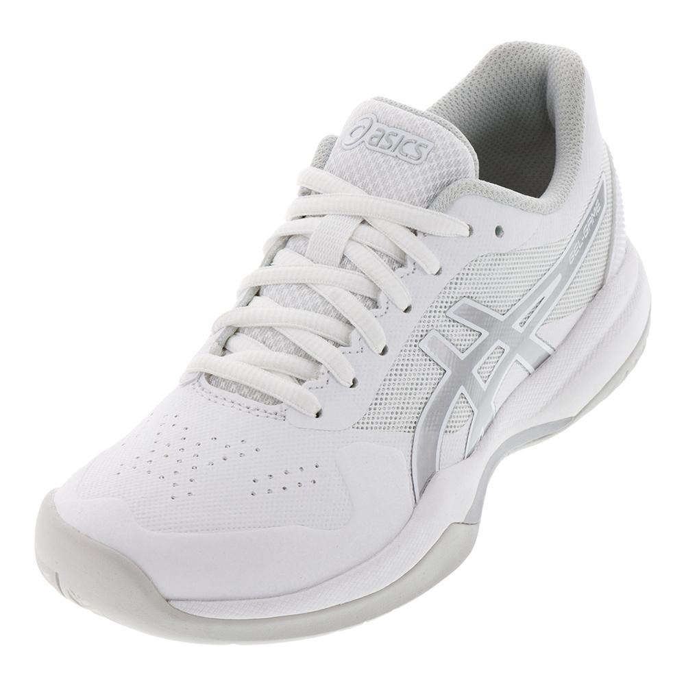 asics shoes womens silver
