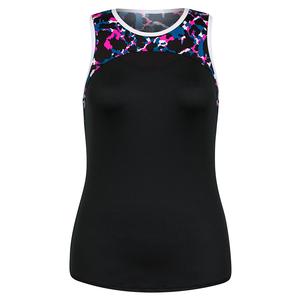 Women`s Ireland Tennis Tank Black and Quest