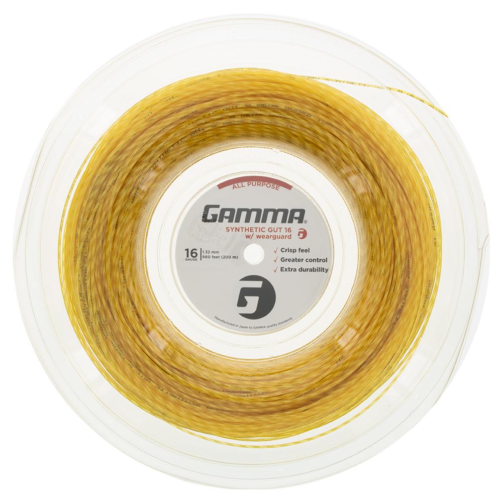 Gamma Synthetic Gut with Wearguard 16G Tennis String Reel