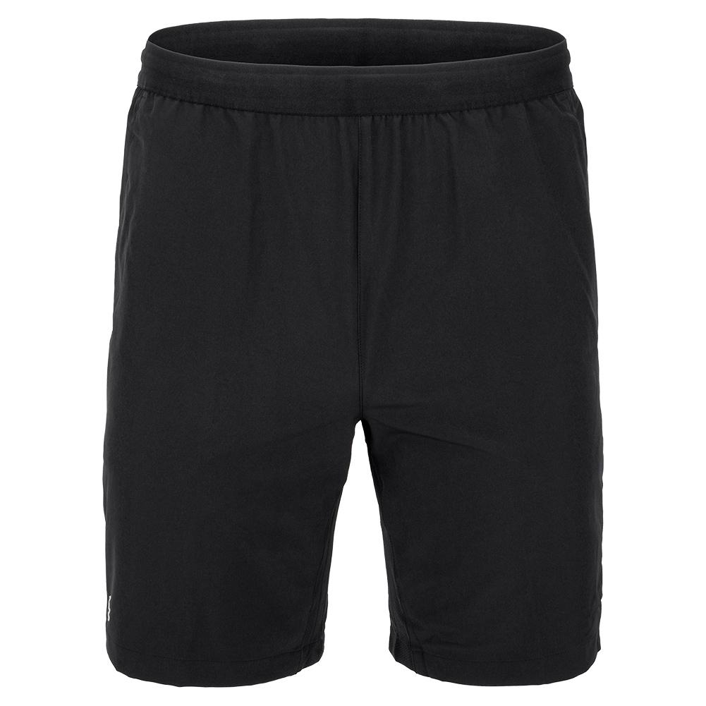 black lacoste shorts