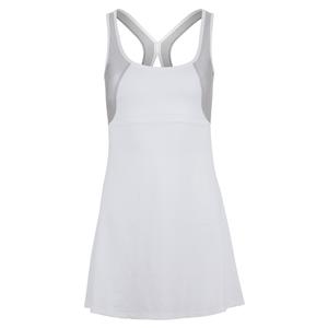 Women`s Hazel Tennis Dress White and Silver