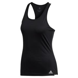 Women`s Club Tennis Tank Black and Matte Silver