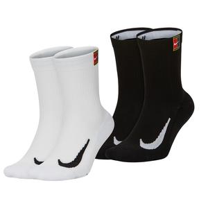 Court Multiplier Cushioned Tennis Crew Socks (2 Pairs)