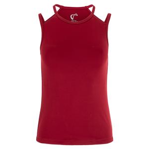 Girls` Victory Tennis Tank Garnet