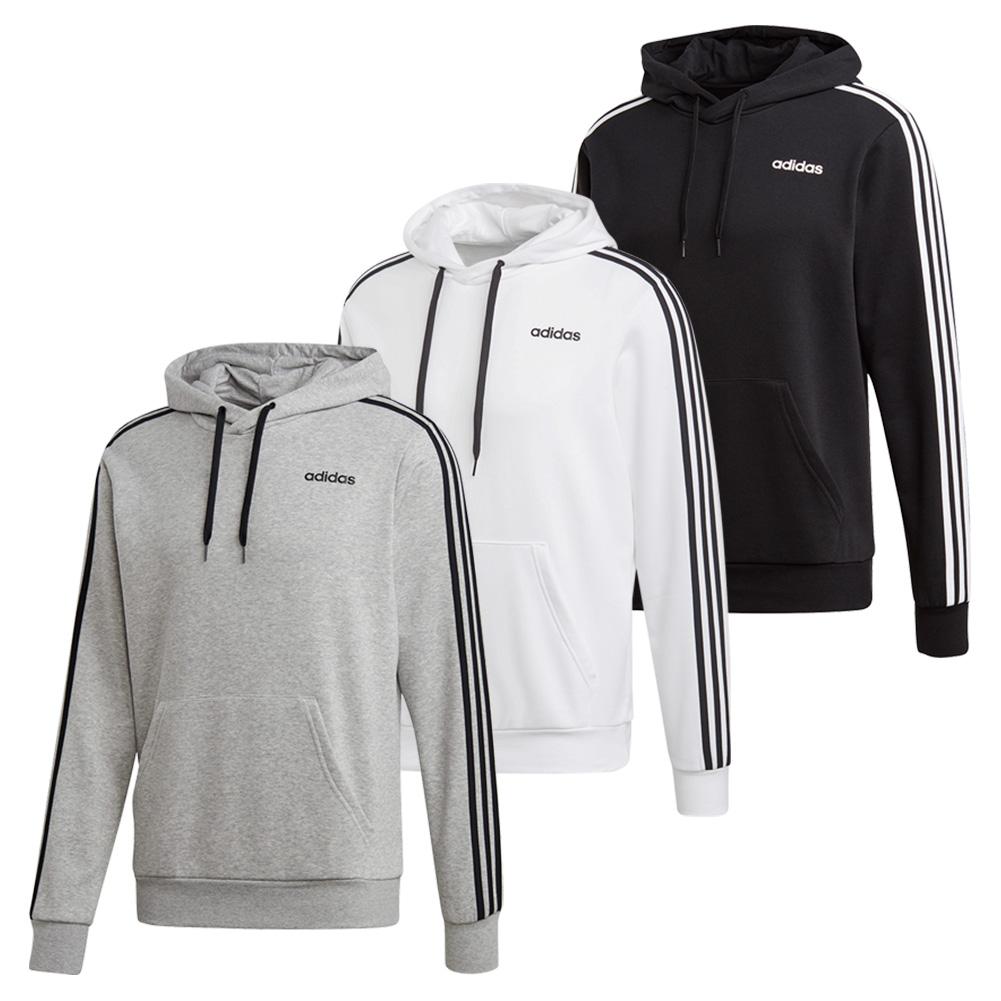 adidas 3 stripe hoodie mens