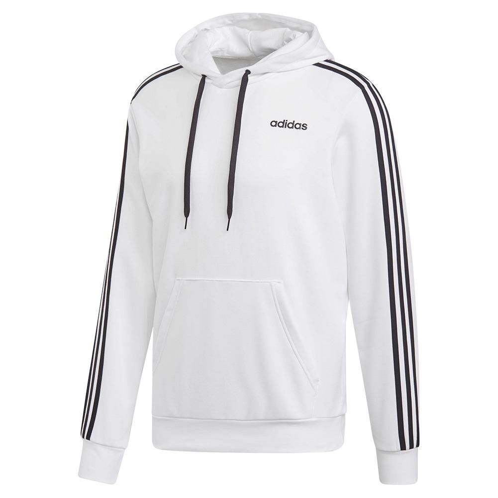 white adidas hoodie with black stripes