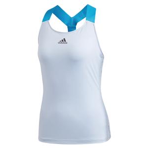 Women`s Primeblue Y-Back Tennis Tank Easy Blue