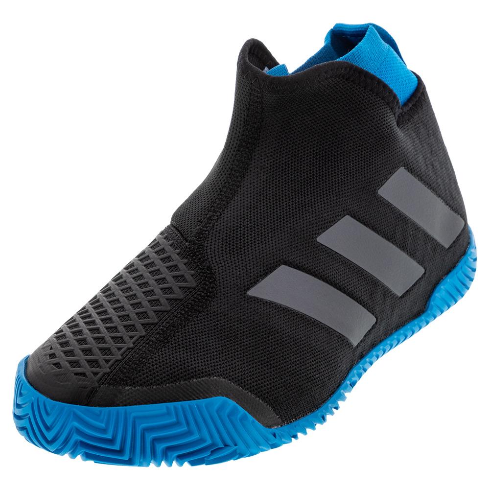 adidas blue black shoes