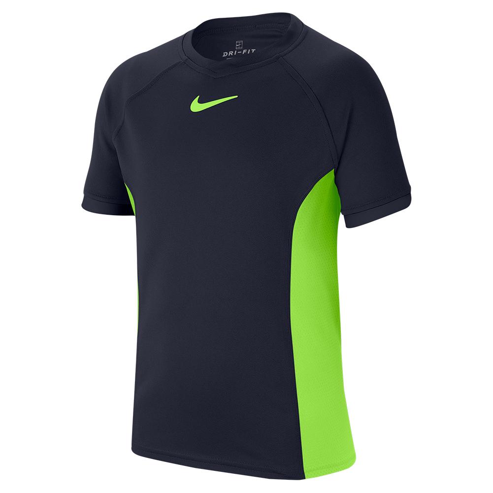 Nike Boys` Court Dry Short Sleeve Tennis Top | Tennis Express