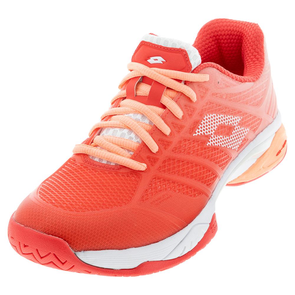 all red womens tennis shoes