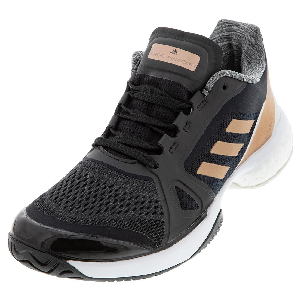 adidas womens black tennis shoes