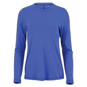 Women`s UV Long Sleeve Tennis Top VALLEY_BLUE