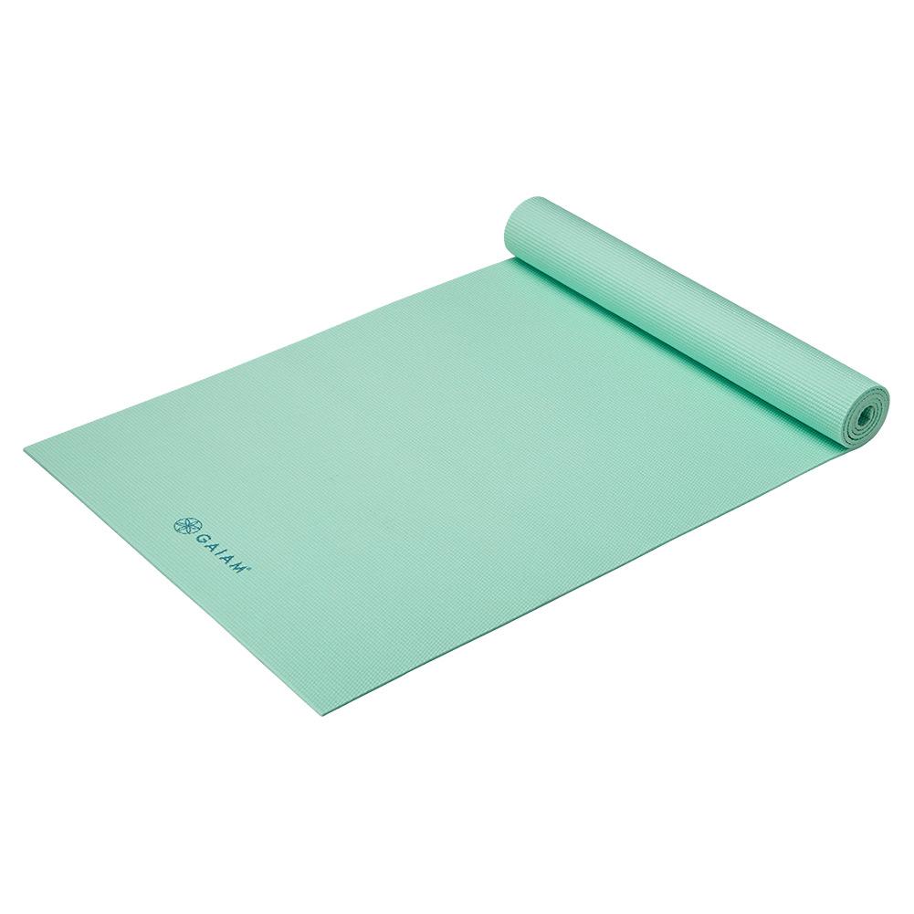 Gaiam Classic Solid Color Yoga Mat (5mm) in Cool Mint Teal