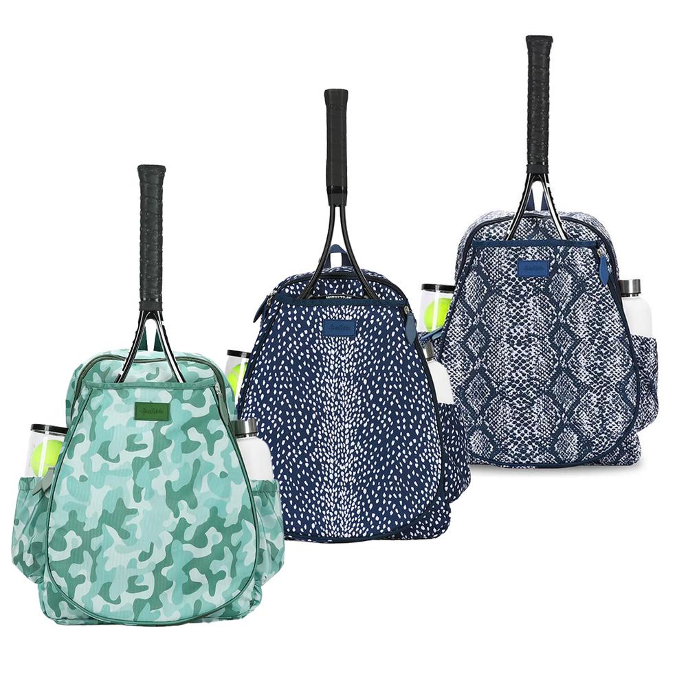 Ame & Lulu Game On Tennis Backpack - Contains Padded & Adjustable Straps -  Two Exterior Water Bottle Pockets