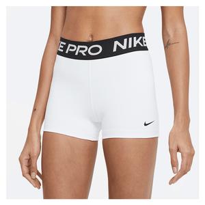 Women`s Pro 3 Inch Training Shorts 100_WHITE/BK