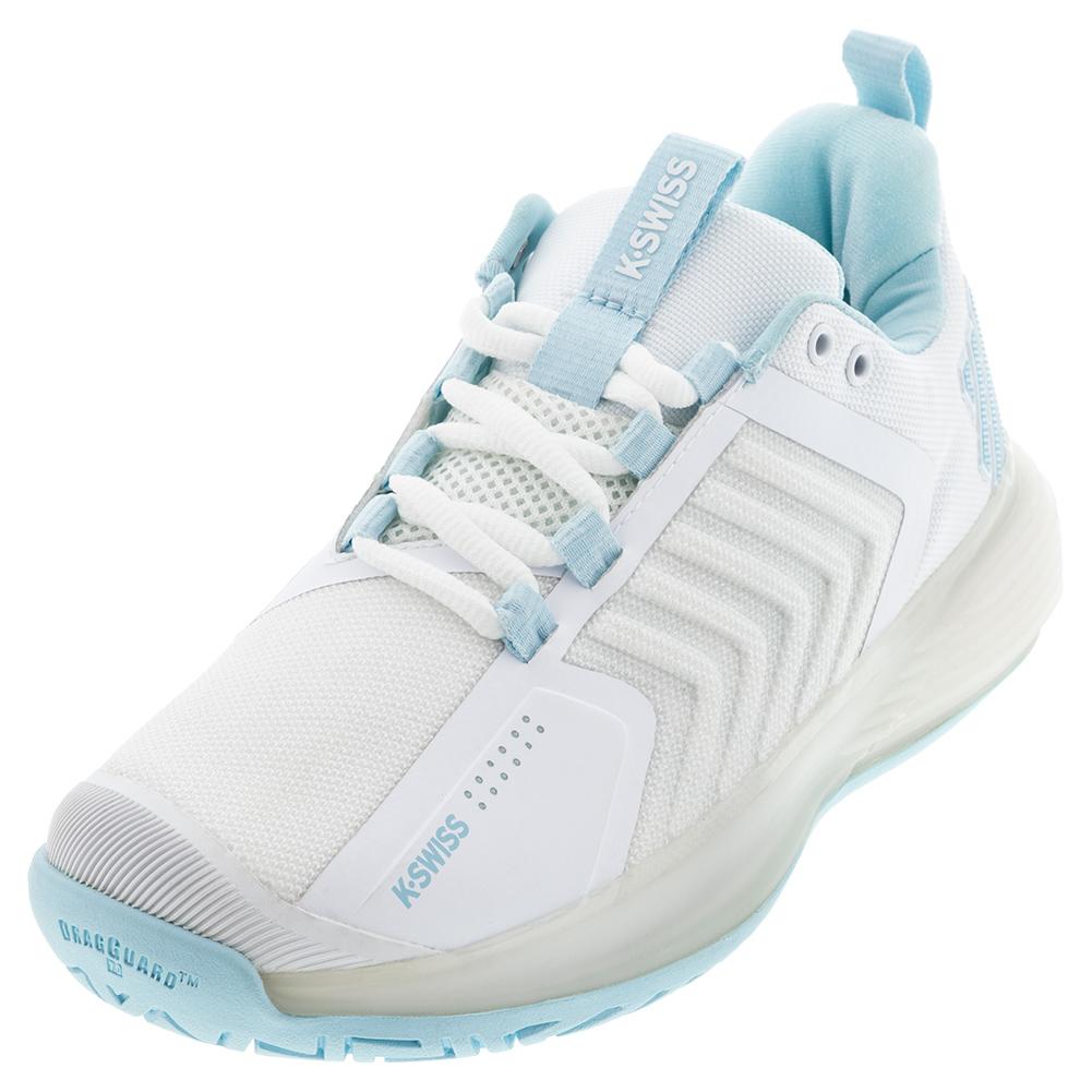 i går udløser Arbitrage K-Swiss Women`s Tennis Shoes | Ultrashot 3 in White & Blue Glow