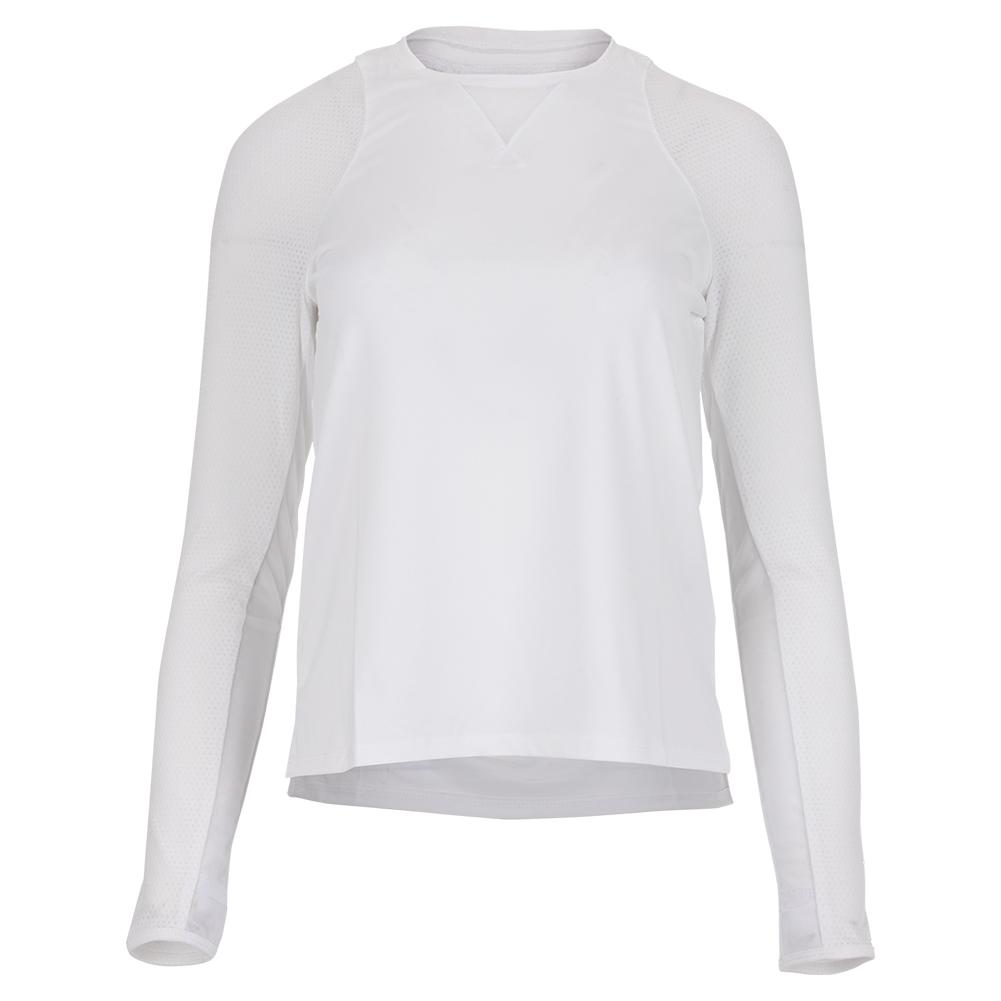 Lucky In Love High-Low Long Sleeve Tennis Top