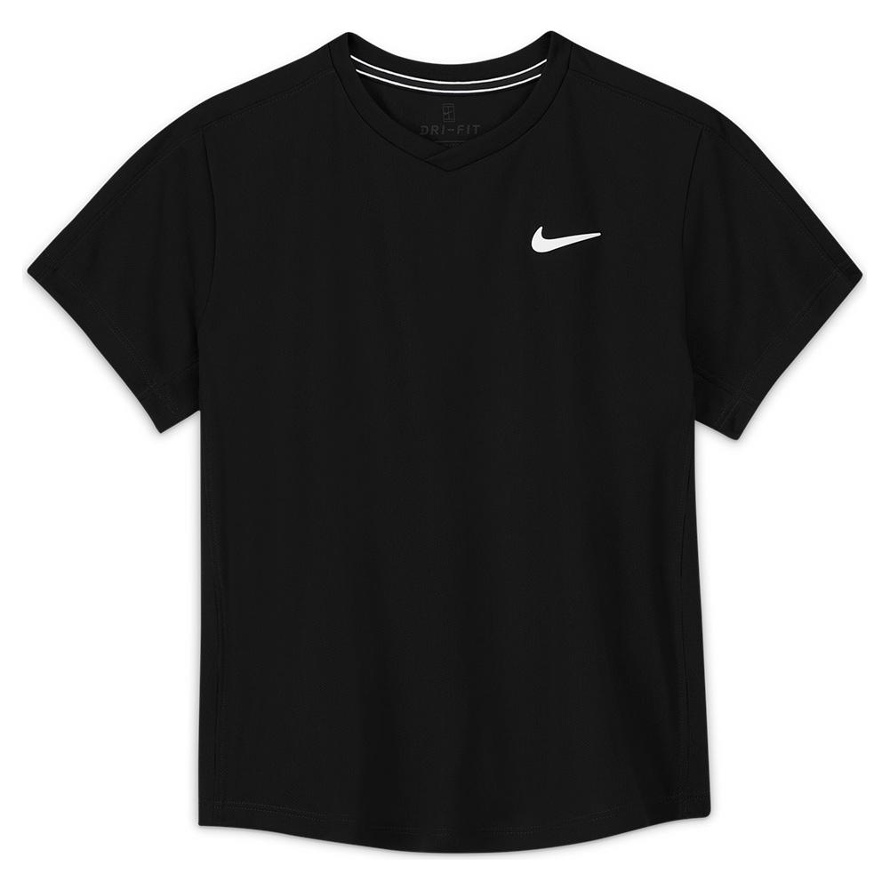 NikeCourt Boys' Dri-FIT Victory Short Sleeve Tennis Top