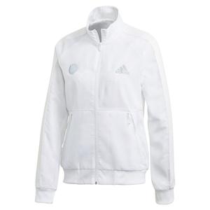 Women`s Team Uniforia Tennis Jacket White and Reflective Silver