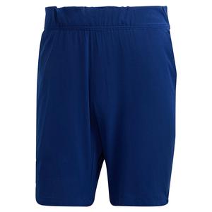 Men`s Ergo 7 Inch Tennis Short Victory Blue and White