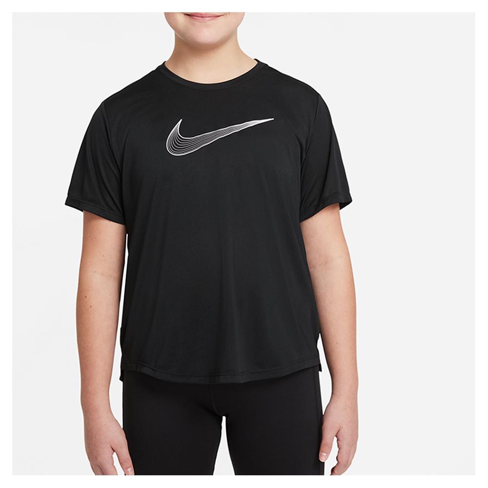 Size) (Extended Girls\' Top One Nike Dri-FIT Short-Sleeve