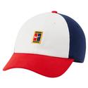 Court Heritage86 Seasonal Logo Tennis Hat 100_WHITE/BNR_BL