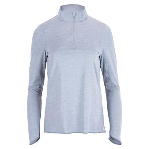 Women`s Sun Protector Half Zip Tennis Tunic Grey Heather