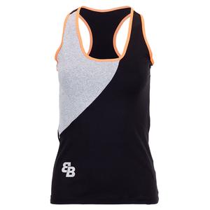 Women`s Jalena Tennis Tank Orange and Black