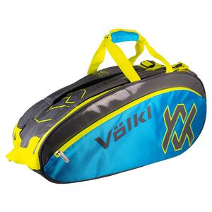 Tour Combi Tennis Bag Charcoal and Neon Blue