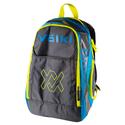 Tour Tennis Backpack Charcoal and Neon Blue