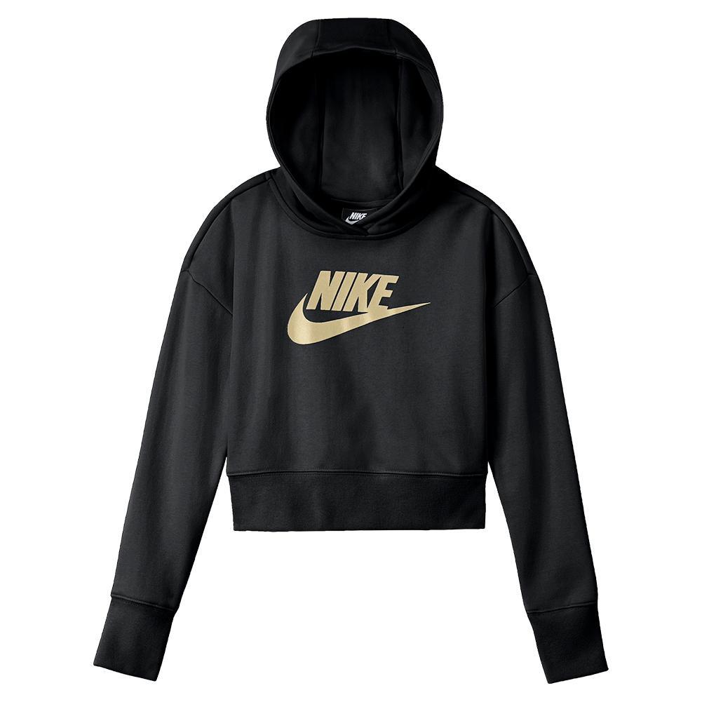 spiraal Eerlijk trog Nike Girls` Sportswear Club French Terry Cropped Hoodie