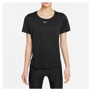 Women`s Dri-FIT One Standard Fit Short-Sleeve Top 010_BLACK/WT